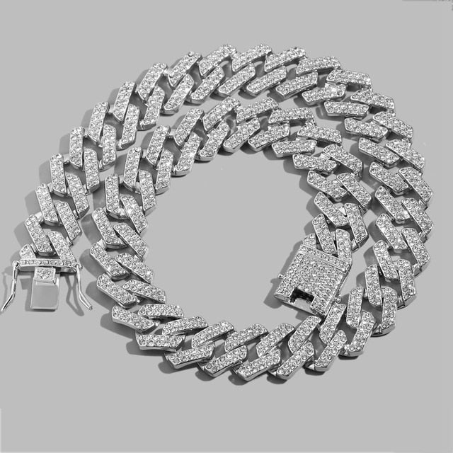 20MM Cuban Link Chain - Silver