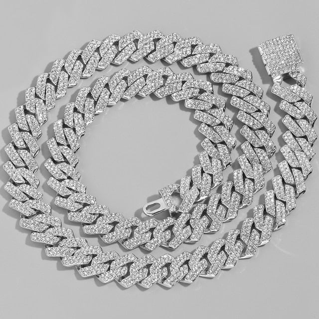 14MM Cuban Link Chain - Silver