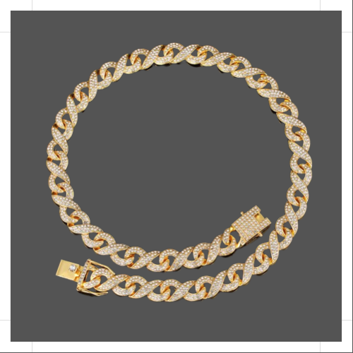 13mm Gold Infinity Link Chain