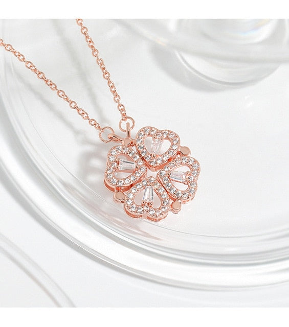 Clover / Heart Pendant Necklace